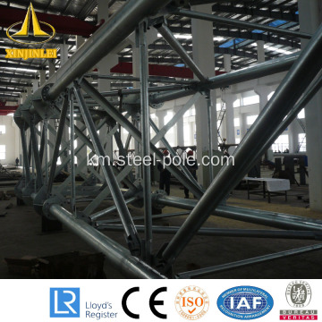 ប៉ូល Tubular ដែកអគ្គិសនី galvanized ប្ដូរតាមបំណង